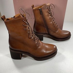 Franco Sarto Patia Combat Boots Size 8
